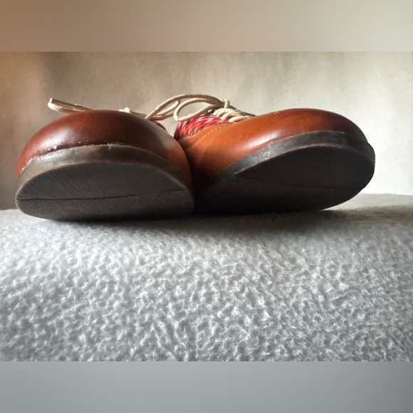 Black Poppy Size 8 1/2 Multicolored Chevron Oxford Women’s Shoes. - Picture 11 of 15